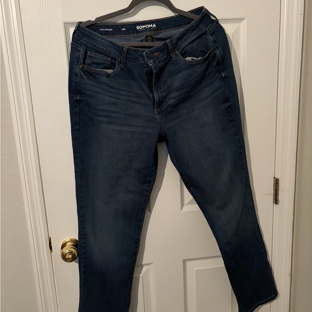 Sonoma Women's Dark Blue Skinny Jeans